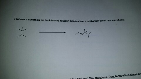 Solved Propose a synthesis for the following reaction then | Chegg.com