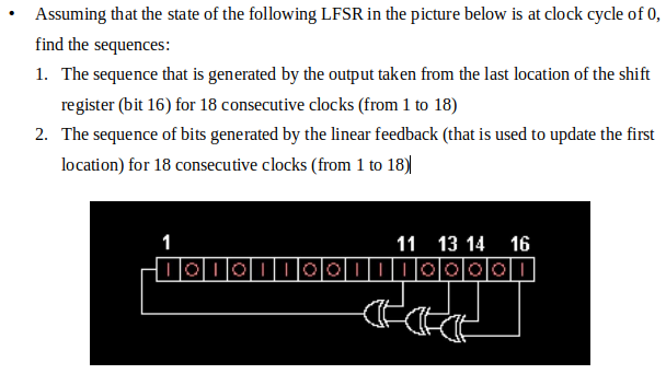 linear feedback shift register tutorial python