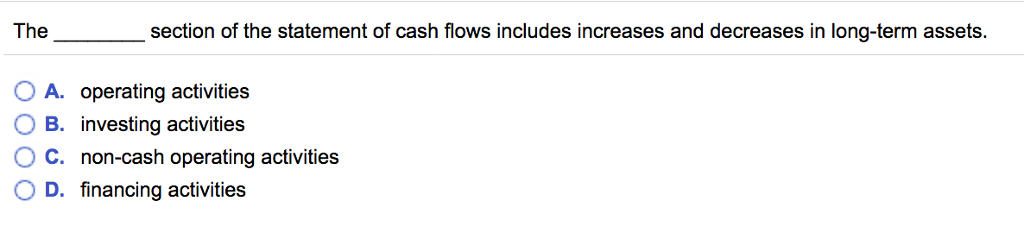 solved-the-section-of-the-statement-of-cash-flows-chegg