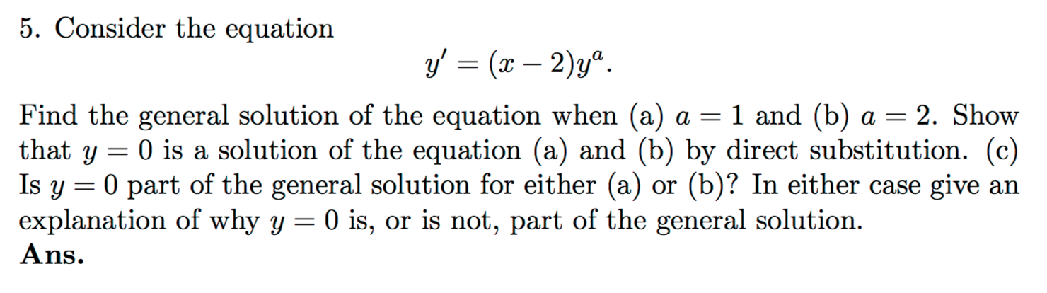 the solution of equation x 2y 0