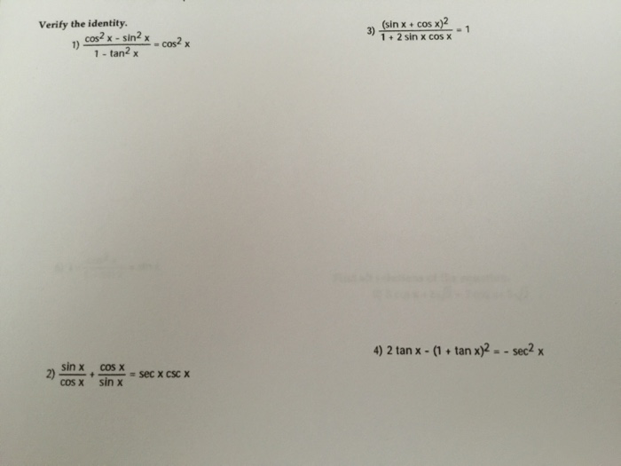 solved-verify-the-identify-cos-2-x-sin-2x-x-1-tan-2-x-chegg