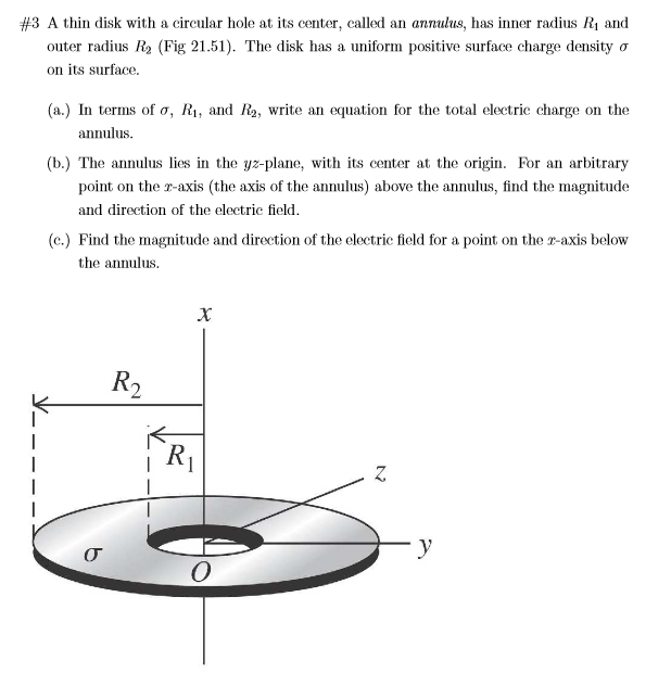 Solved A thing disk with a circular hole at its center, cann | Chegg.com