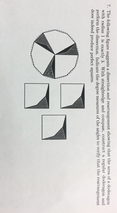 Solved The following figure suggests a dissection and | Chegg.com