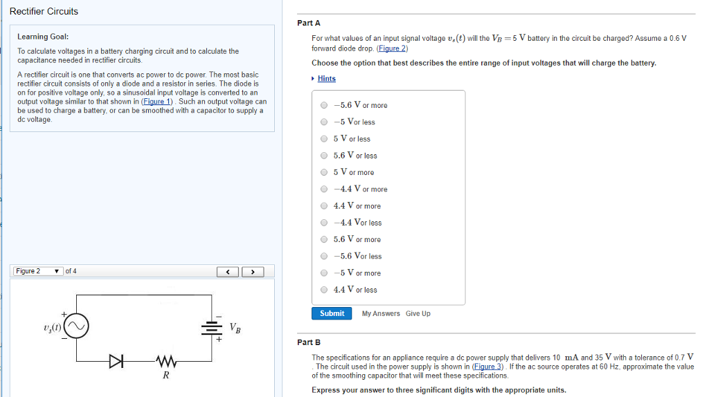 Solved Rectifier Circuits Learning Goal: To calculate | Chegg.com
