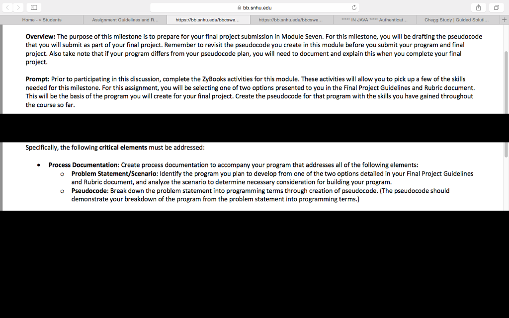 Bb.snhu.edu Chegg Study Guided Soluti Home Students | Chegg.com