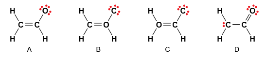 Solved Choose The Best Lewis Structure For C2H3O−