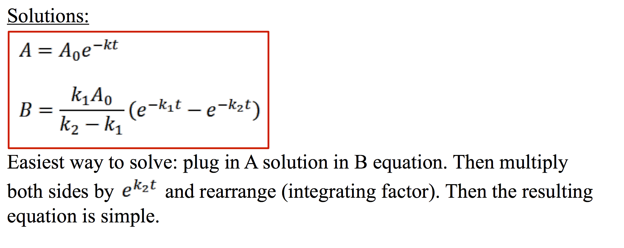 Solved Consecutive Reactions: B Is Often A Reactive | Chegg.com