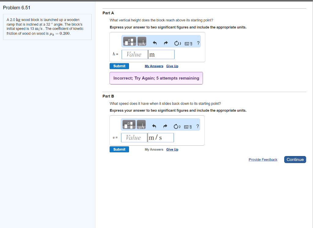 Solved A 2.0 kg wood block is launched up a wooden ramp that | Chegg.com