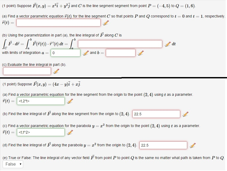 Solved Suppose F right arrow (x, y) = x2i right arrow + y2j | Chegg.com