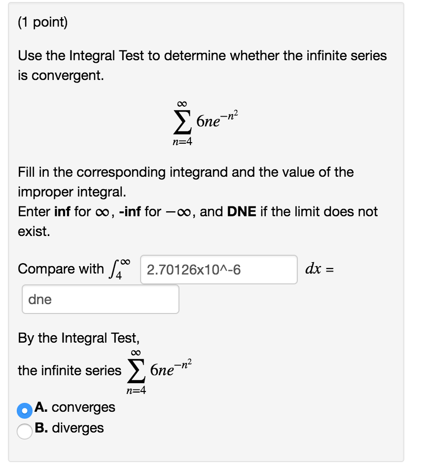 solved-use-the-integral-test-to-determine-whether-the-chegg