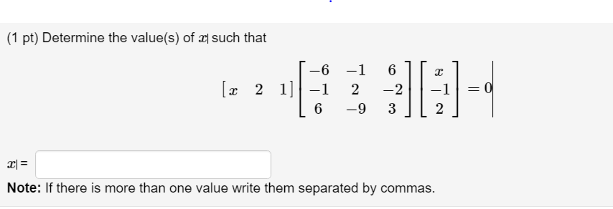 solved-determine-the-value-s-of-x-such-that-x-2-1-6-chegg