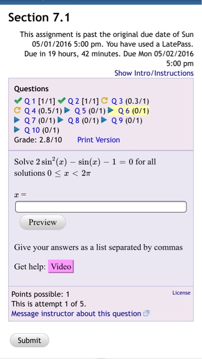 solved-solve-2sin-2-x-sin-x-1-0-for-all-solutions-0-chegg