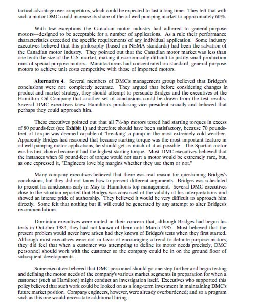 Solved Dominion Motors & Controls, Ltd. Dominion Motors &