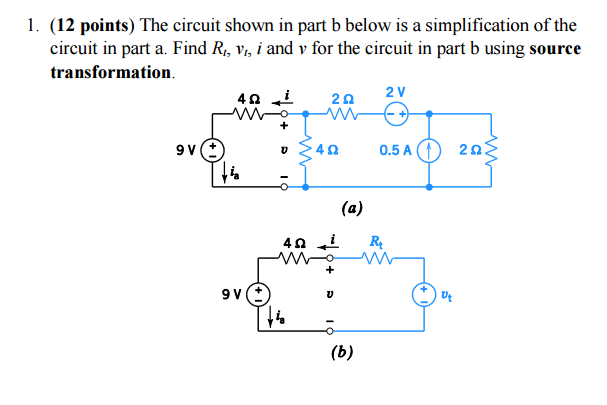 Solved The Circuit Shown In Part B Below Is A Simplification | Chegg.com