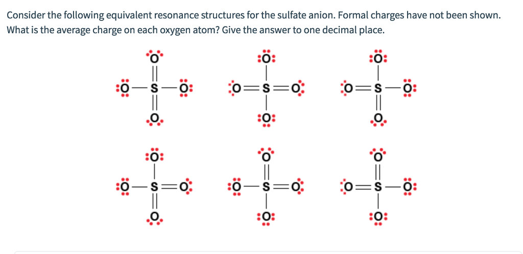 Resonance Structures Of Bisulfate