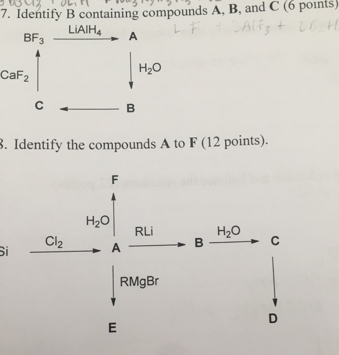 Solved Identify B Containing Compounds A, B, And C Identify | Chegg.com