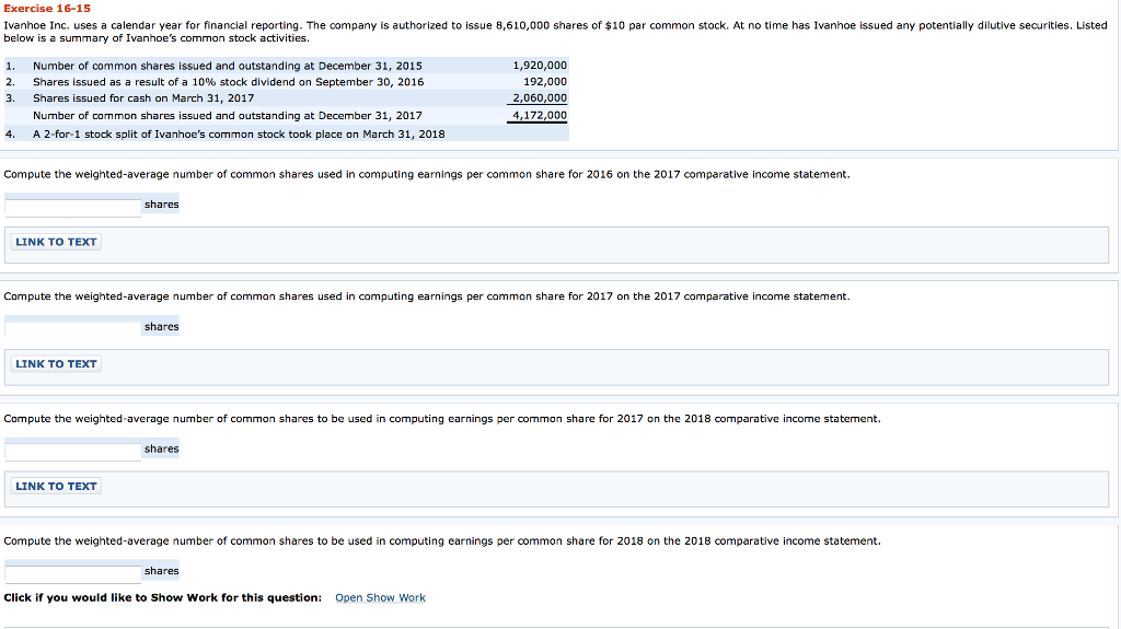 Solved Ivanhoe Inc. uses a calendar year for financial