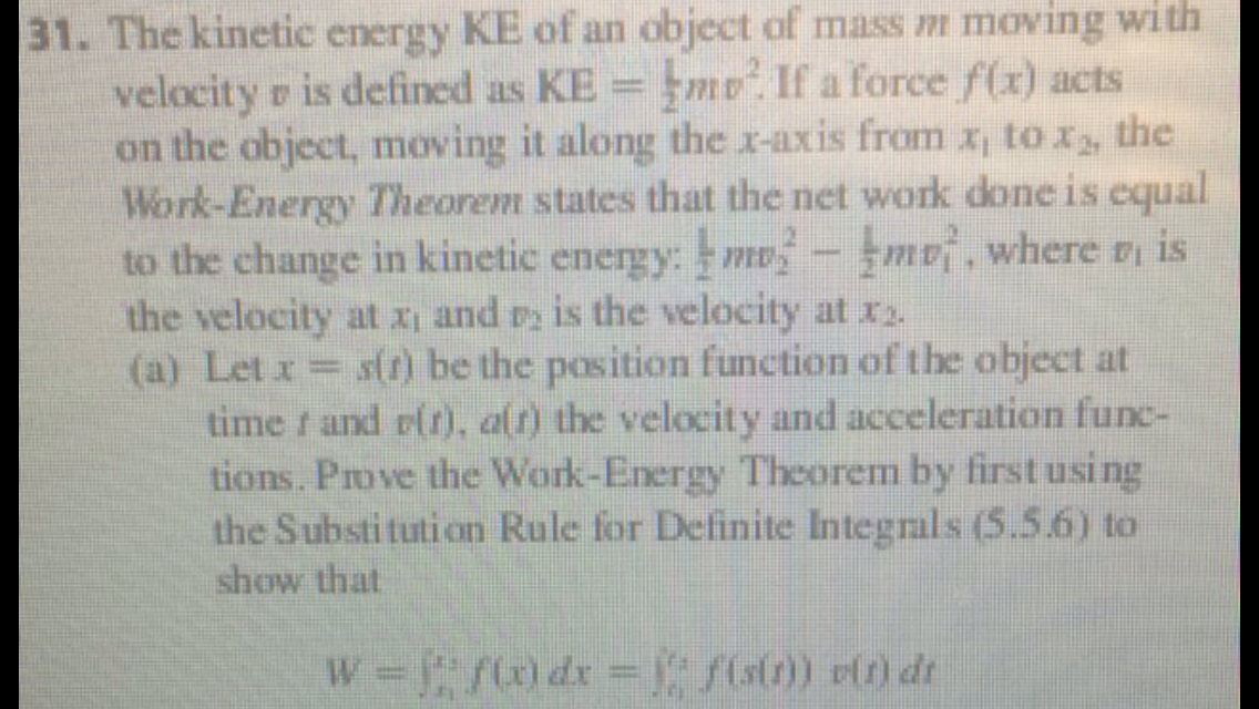 Solved The kinetic energy KE of an object of mass m moving | Chegg.com