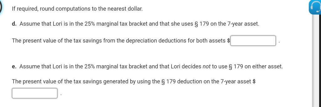 Solved Lori Who Is Single Purchased 5 Year Class Property 