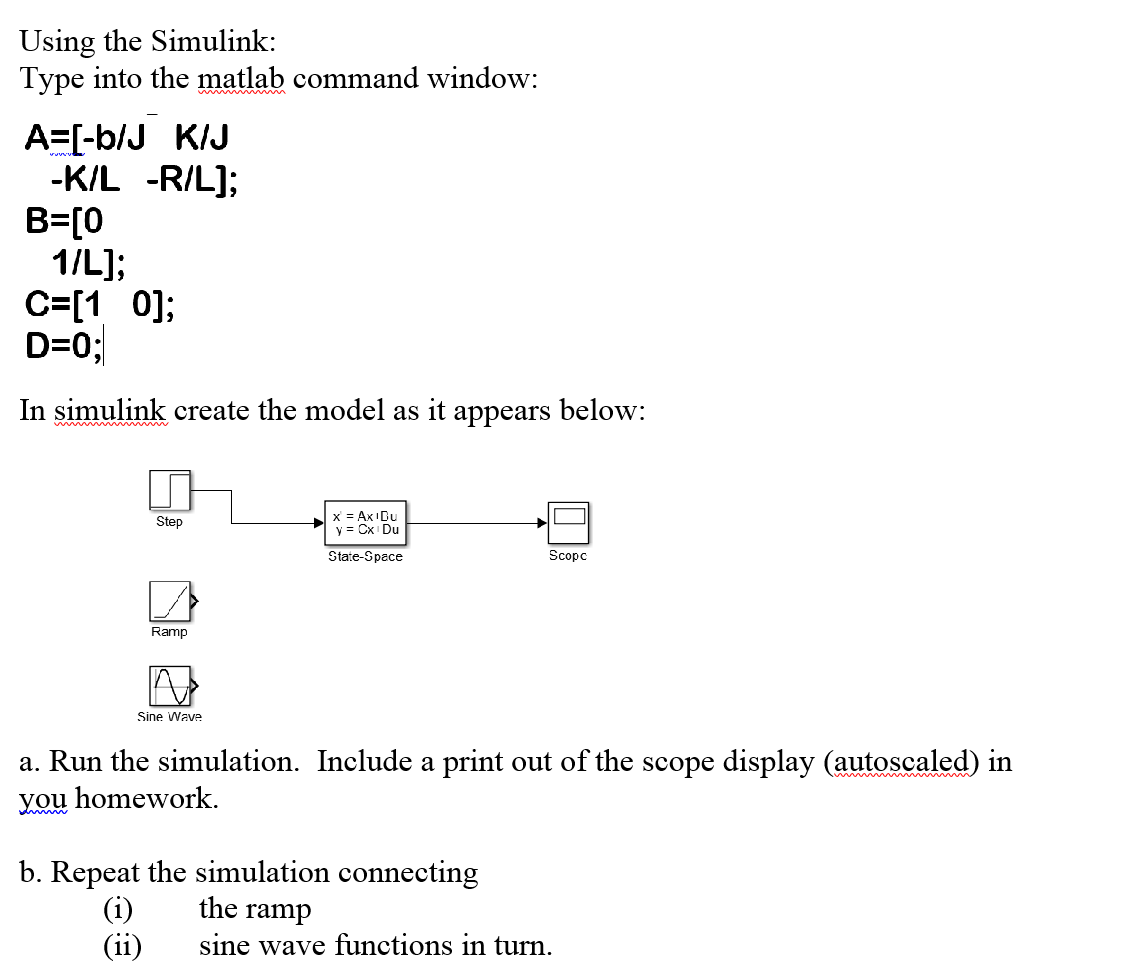 Solved Using the Simulink: Type into the matlab command | Chegg.com