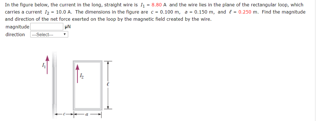 Solved In the figure below, the current in the long, | Chegg.com