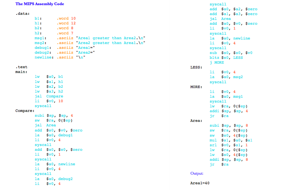 1. Adapt the nested function program nested.asm, | Chegg.com