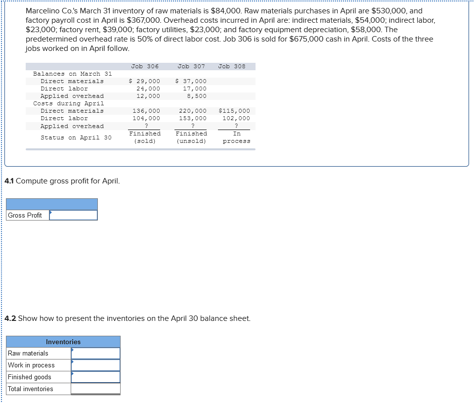 (Solved) Marcelino Co.s March 31 inventory of raw materials is 84,000........ (1 Answer