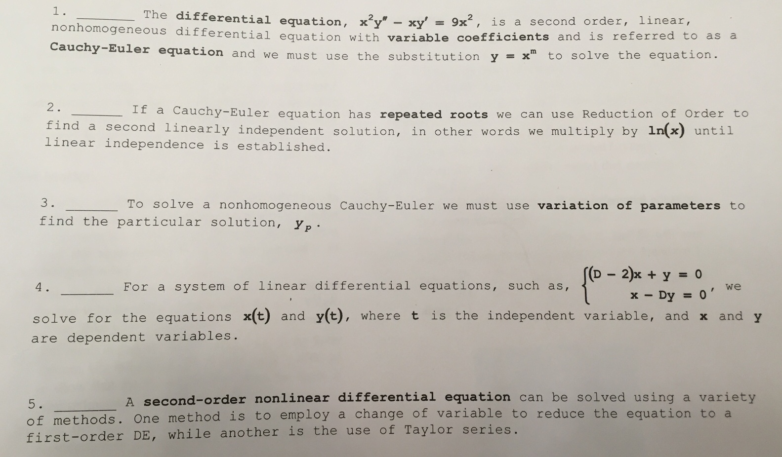 solved-the-differential-equation-x2y-9x-is-a-second-order-chegg