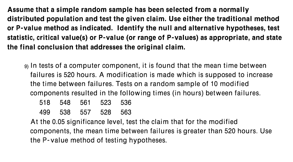 null hypothesis chance sample
