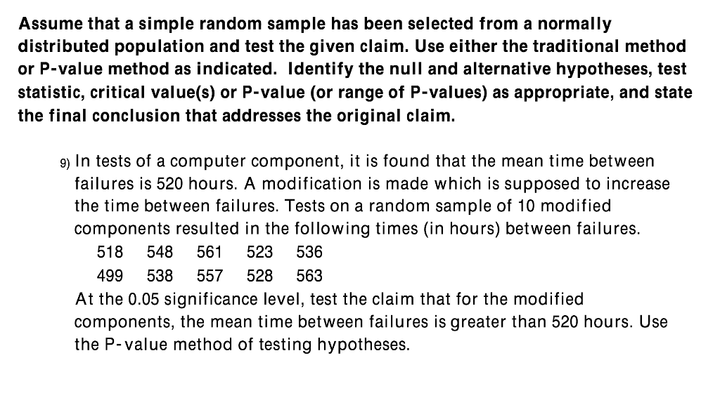 null hypothesis questions and answers