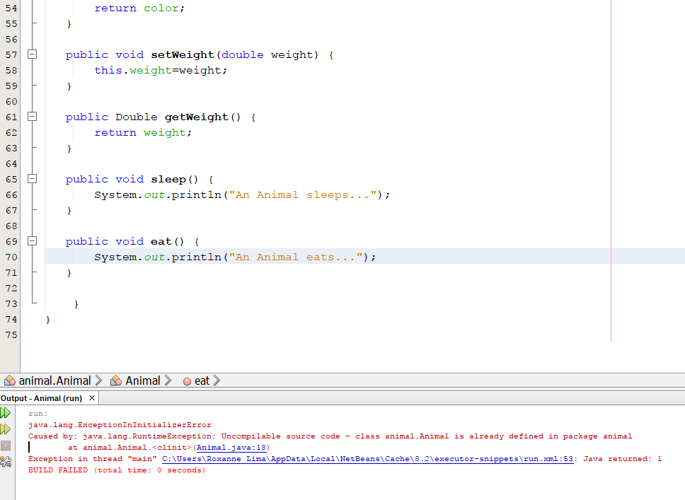 Solved Hi there I am constantly getting this error with Java | Chegg.com