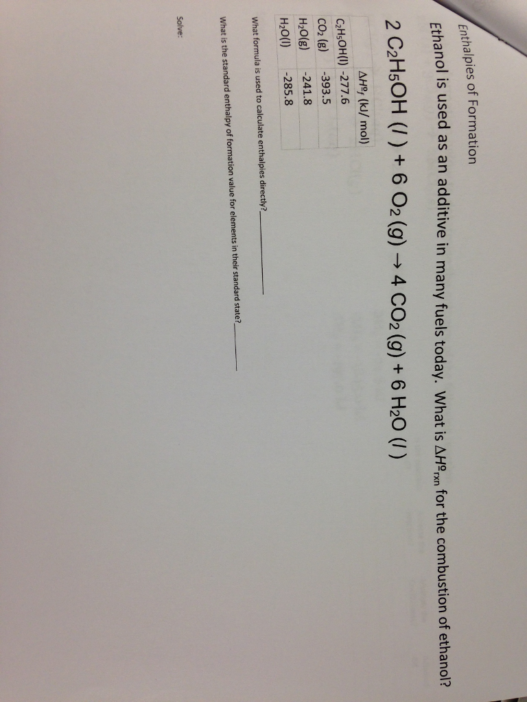 Solved Ethanol is used as an additive in many fuels today.