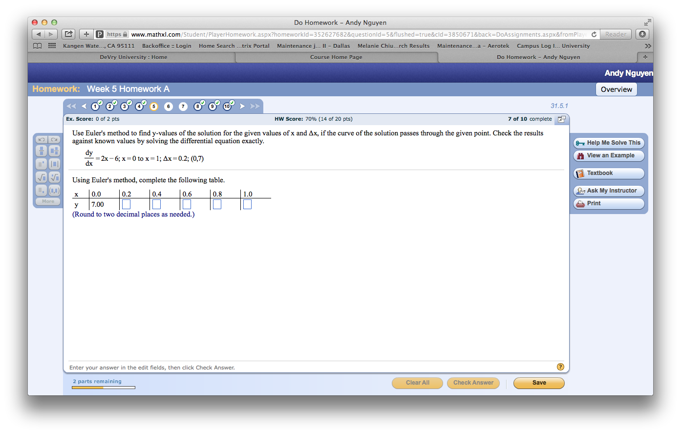 Solved Use Euler's method to find y-values of the solution | Chegg.com