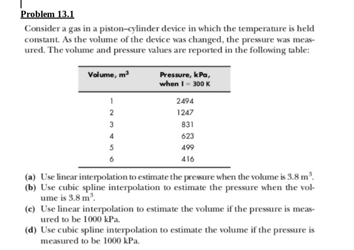 Solved Problem 13.2 ata from Problem 13.1 I and linear | Chegg.com