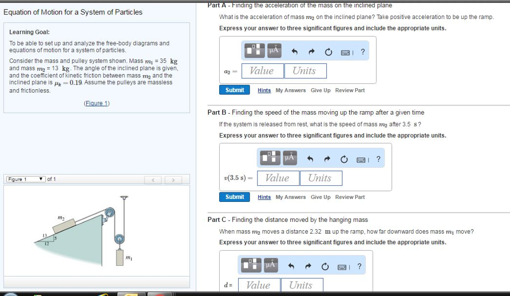 Solved Equations of Motion: Rectangular Coordinates Learning | Chegg.com