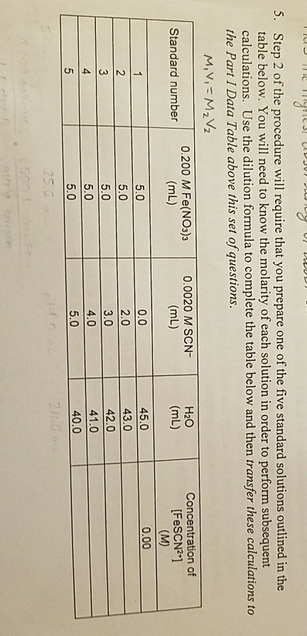 Solved Step 2 of the procedure will require that you prepare | Chegg.com