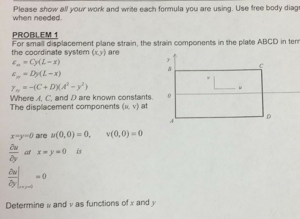 Solved Please show all your work and write each formula you | Chegg.com