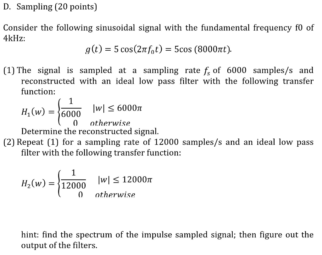 Sampling Frequency