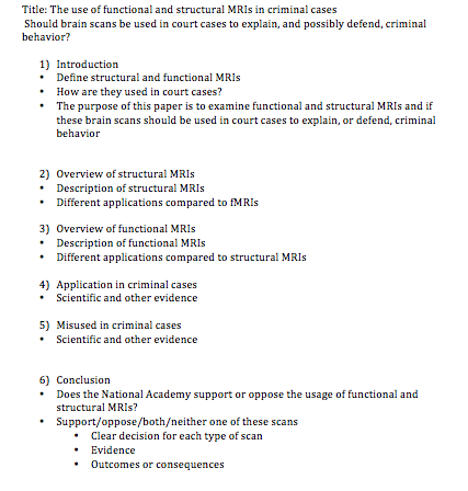 research paper on functional structure