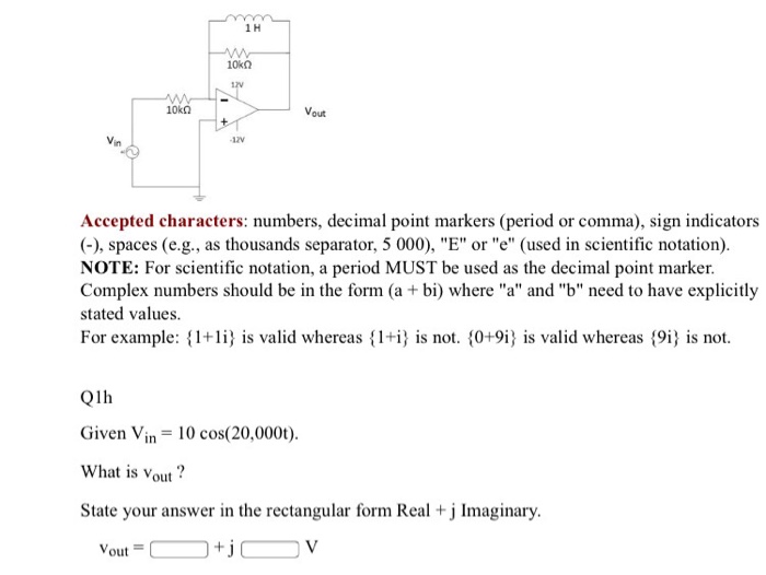 Solved Accepted characters numbers, decimal point markers