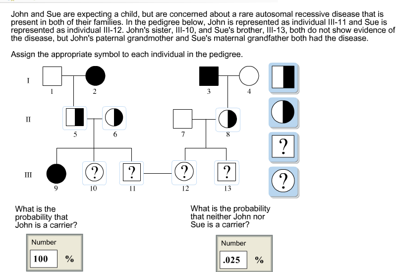Solved John and Sue are expecting a child, but are concerned | Chegg.com