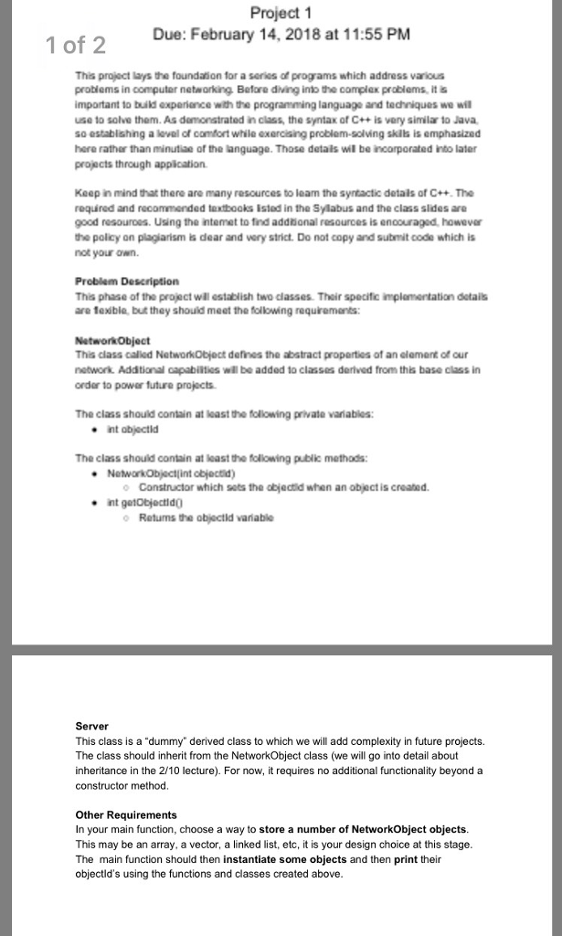 Project Requiring Long Code C++ Project. Looks long because i included the | Chegg.com