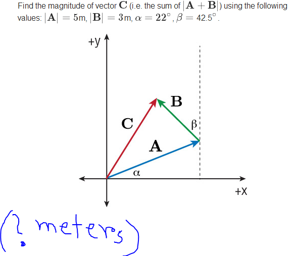 Solved: Find The Magnitude Of Vector C(i.e. The Sum Of |A ... | Chegg.com