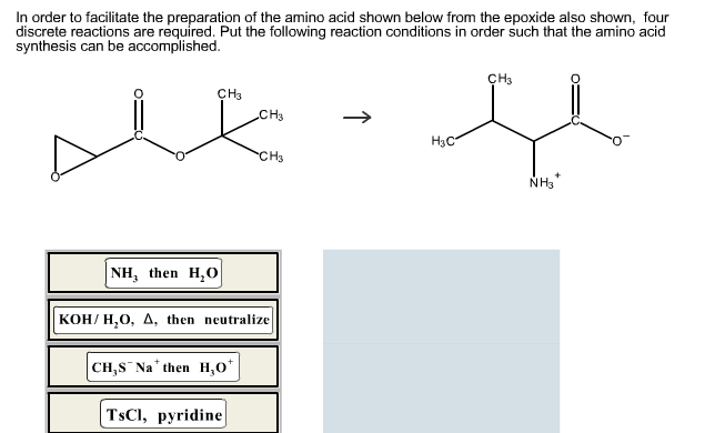 In Order To Facilitate The Preparation Of The Amino | Chegg.com