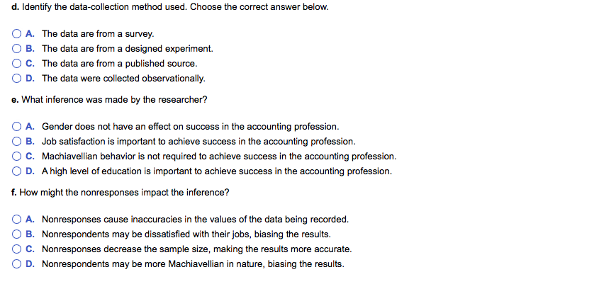 a research company performed a study of machiavellian