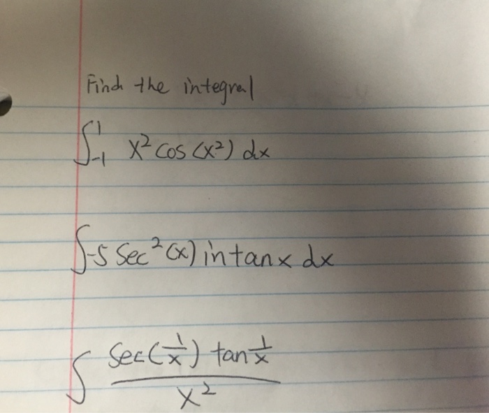 Solved Find the integral x^2 cos (x^2) dx | Chegg.com