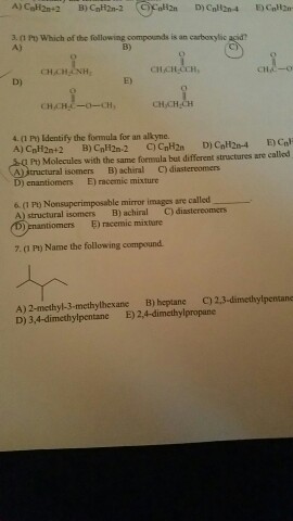 Solved 3.(1 Po Which of the following compounds is an | Chegg.com