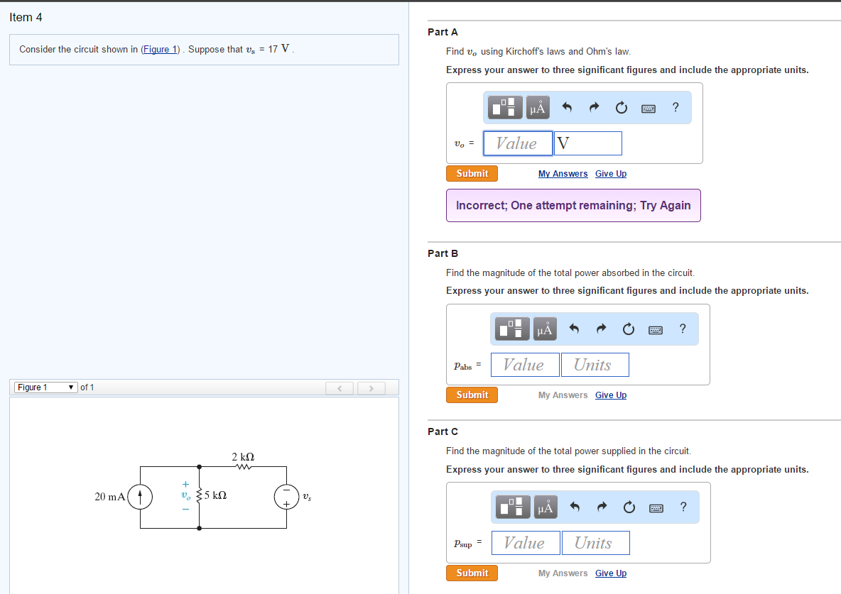 Solved Item 4 Consider The Circuit Shown In Figure 1