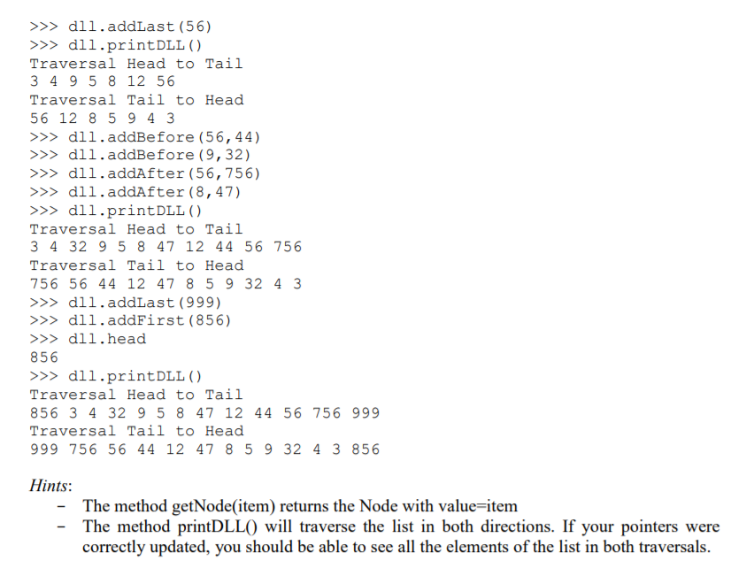 Instructions: In class, we discussed the Doubly | Chegg.com