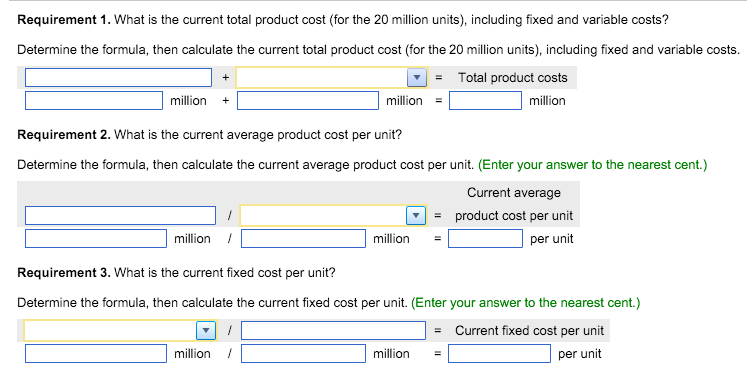 minimum average cost per unit calculator